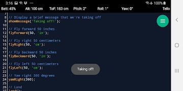 DroneBlocks Code screenshot 2