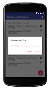 Simple Location Manager capture d'écran 3