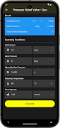 Pressure Relief Valve Sizing screenshot 2