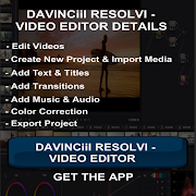 Davvincii| Resolv-Video Editor скриншот 1