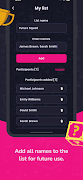 برنامه‌نما Random name picker for raffles عکس از صفحه