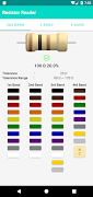 Resistor Color Code Calculator captura de pantalla 1