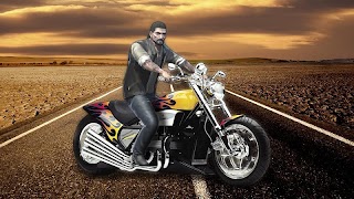 Crazy Texas Biker poster