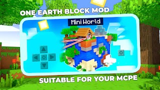 برنامه‌نما One Earth Block Mod Minecraft عکس از صفحه