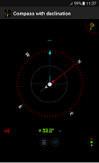 Compass with declination Pro اسکرین شاٹ 2