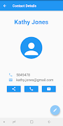 برنامه‌نما MyContacts عکس از صفحه
