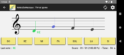 برنامه‌نما NotesDeMusique - Read notes عکس از صفحه