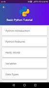 Python Offline Tutorial and Compiler Screenshot 1