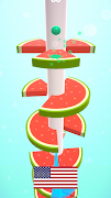 برنامه‌نما Stack Ball Fruit:Helix Crash عکس از صفحه