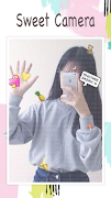 Live face sticker sweet camera スクリーンショット 3