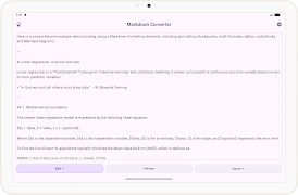 برنامه‌نما Markdown Converter عکس از صفحه