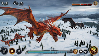 Drachen flug-Simulator Spiele Screenshot 4