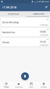 Scheduler.Task list.Reminders screenshot 2