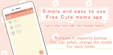 برنامهنما Notes - cute notes app - عکس از صفحه