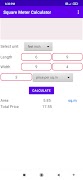 Square Meter Calculator syot layar 1