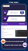 HTML Editor اسکرین شاٹ 1