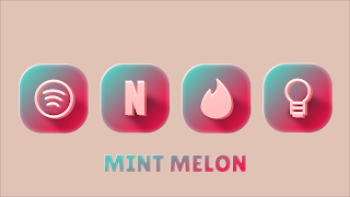 Mint Melon Icon Pack Affiche