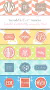 Monogram It! Custom Wallpapers ảnh chụp màn hình 3