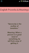 Proverbs and Meanings poster