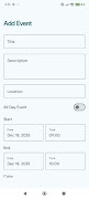 Calendar Secure ảnh chụp màn hình 3