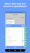 Spreadsheet data entry captura de pantalla 5