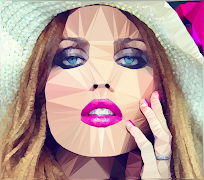 Low poly -image triangulation 포스터