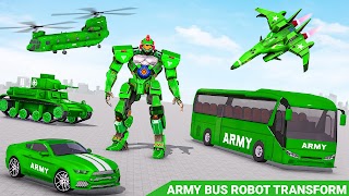 برنامه‌نما Army Bus Robot Car Game 3d عکس از صفحه