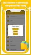 Zip Extractor App captura de pantalla 4