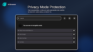 برنامه‌نما HiBrowser عکس از صفحه