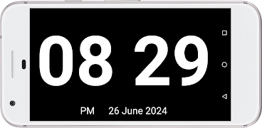 Full Screen Digital Clock plakat