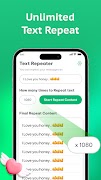 برنامه‌نما Text Repeater: Repeat Text 10K عکس از صفحه