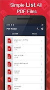 Simple PDF Reader - 2025 اسکرین شاٹ 2