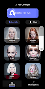 AI Hairstyle & Hair Color imagem de tela 3