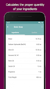 برنامه‌نما SaponiCalc - Soap Calculator عکس از صفحه