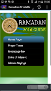 برنامه‌نما Ramadan Timetable عکس از صفحه