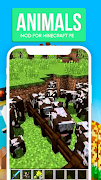 Animals Mod for Minecraft PE постер