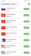 Virtual Number - Receive SMS O تصوير الشاشة 2