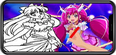 Glitter Force Coloring 스크린샷 2