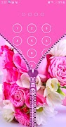 Pink Zipper Lock Screen Screenshot 2
