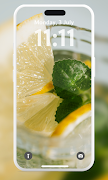 Lemon Aesthetic Lockscreen screenshot 6