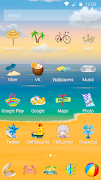 Summer Beach Theme ảnh chụp màn hình 2