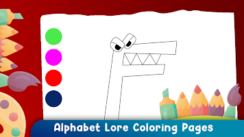 Alphabet Lore Coloring Pages ảnh chụp màn hình 3