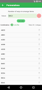 Get Combinations Screenshot 2