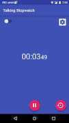 Talking Stopwatch स्क्रीनशॉट 1
