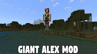برنامه‌نما Giant Alex Mod Minecraft PE عکس از صفحه