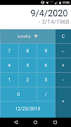 برنامه‌نما Date Calculator عکس از صفحه