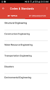 برنامه‌نما Engineering Codes & Standards عکس از صفحه