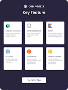ComposeX - Jetpack Compose UI captura de pantalla 1