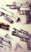 برنامه‌نما How To Draw Weapons By Steps عکس از صفحه