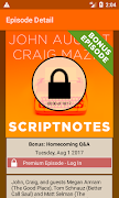 Scriptnotes imagem de tela 2